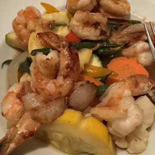Stir fried shrimp