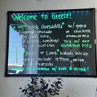 Specials board