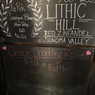 Dinner and drink specials