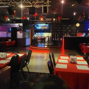 the interior of the restaurant