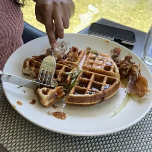 Korean Fried Chicken &amp; Waffle