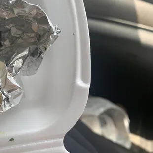 First piece of hair I took out from inside the wrap.