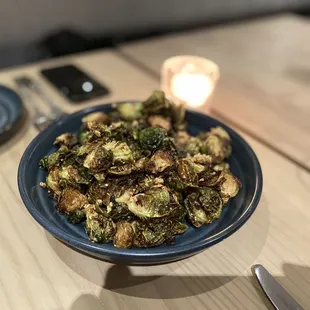 Fried brussel sprouts