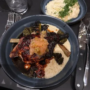 Mashed potato &amp; lamb chop