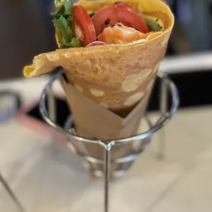Bang bang shrimp crepe