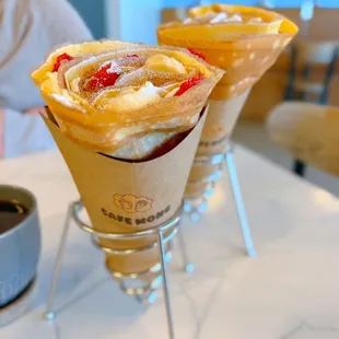 Strawberry Nutella crêpe.