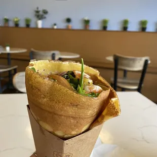 Wasabi Shrimp Crepe
