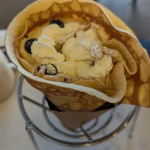 Blueberry Cheesecake Crepe