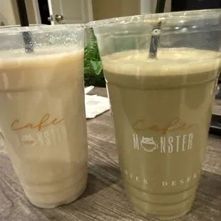 Left Winter Melon Milk Tea