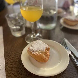 Beignet and bellini