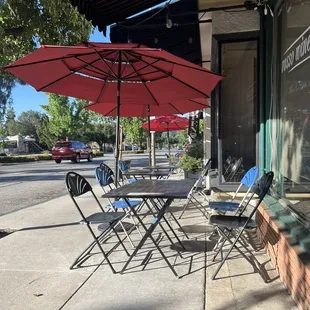 Outside seating