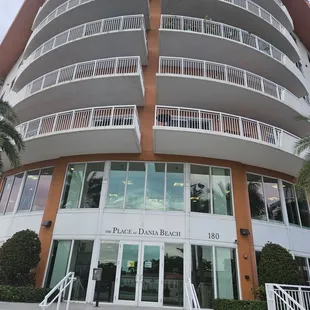 Located in this building, entrance on Dania Beach Blvd, parking in back