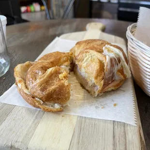 Ham and cheese croissant