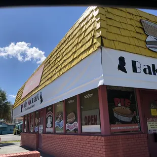 the exterior of a bakery