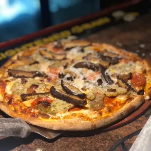 Mushroom and sausage