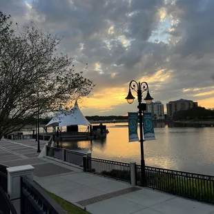 Sunset view from patio