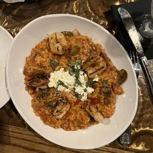 Grilled Shrimp Risotto