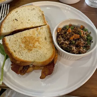 Bacon, Lettuce, Tomato and Cheddar Sandwich