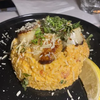 Scallops and Preserved Lemon Risotto