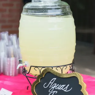 The drinks were perfect and abundant--fit our festive theme great!