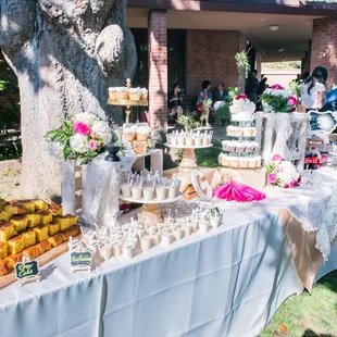 The most gorgeous dessert spread I have ever seen...thank you Cafe N Stuff! Our guests were so pleased