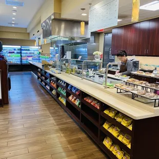 a view of the counter area