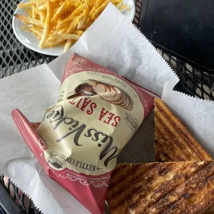 Turkey, Bacon, Cheese Panini w/ Cheese Fries