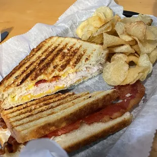 Turkey Panini w/ Chips