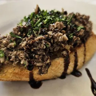 Mushroom Bruschetta $7