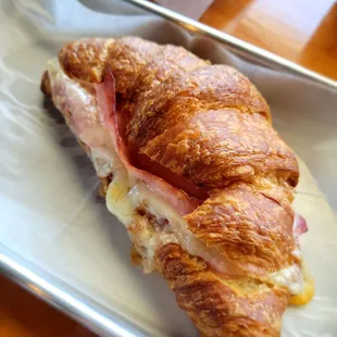 Ham and cheese croissant