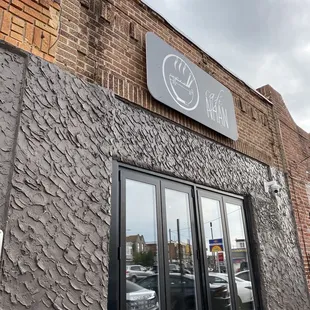 the front of the restaurant