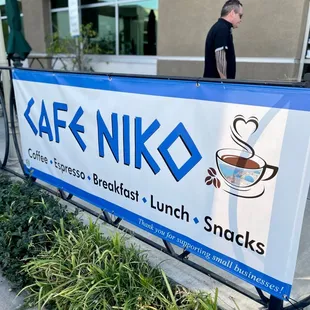 Exterior: the café has tables outside, which are not pictured.