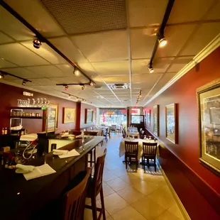 the interior of a restaurant