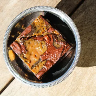 caramel graham brownie