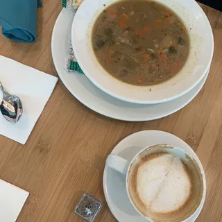 12 ANY SALAD  CUP OF SOUP