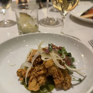 Fried oysters