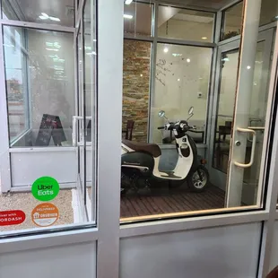 This is a Tamil restaurant that rents scooters