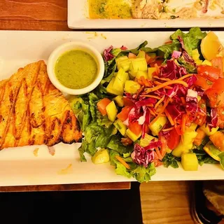 Salmon Shish Kebab Plate