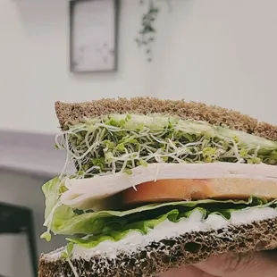 Veggie Sandwich with Turkey