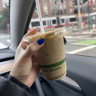 Hojicha Latte (iced)