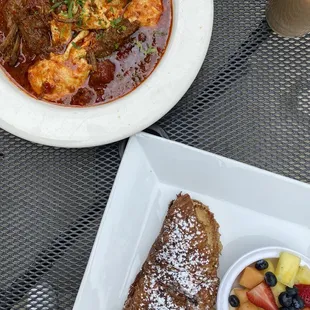 Brisket Shakshuka Croissant French Toast