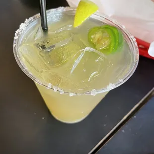 Noche de los Muerto - Ghost Tequila Margarita was spicy and delicious