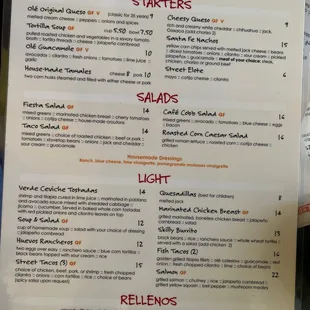 Menu Front
