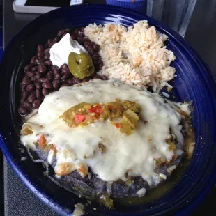 Stacked Blue Corn Enchiladas