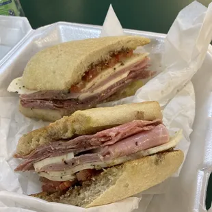 Italian style ham, milano sandwich