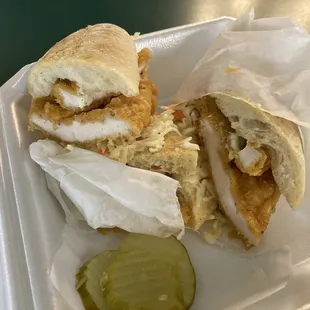 Fried chicken sandwich