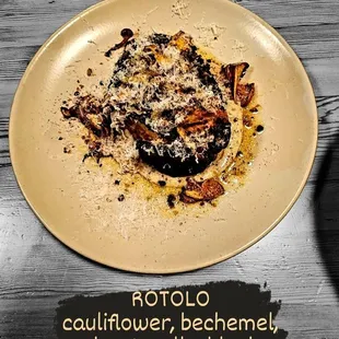 a plate of food on a table