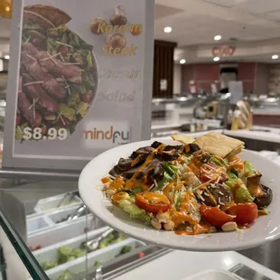 Korean tri tip salad..$8.99