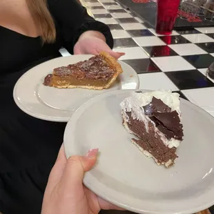 French Silk and Pecan Pie