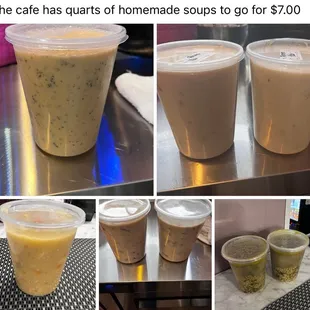 These are the homemade soups